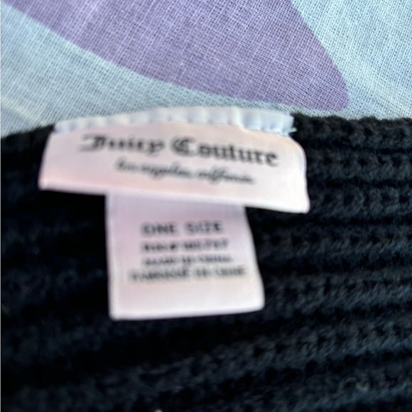 Juicy couture scarf NWOT black - Picture 4 of 7